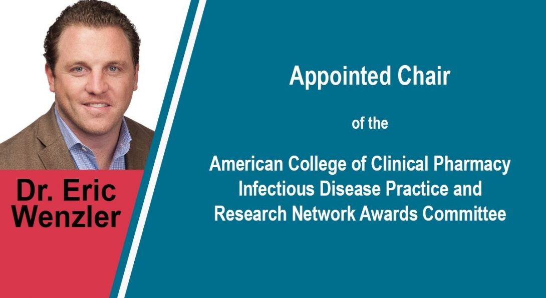 Dr. Eric Wenzler has been appointed to the ACCP Committee