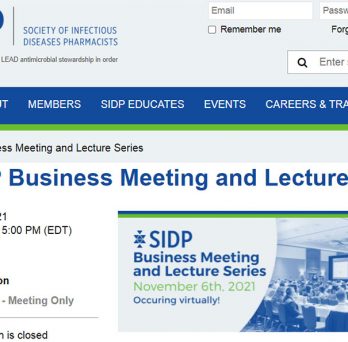 2021 SIDP Business Meeting and Lecture Series
                  