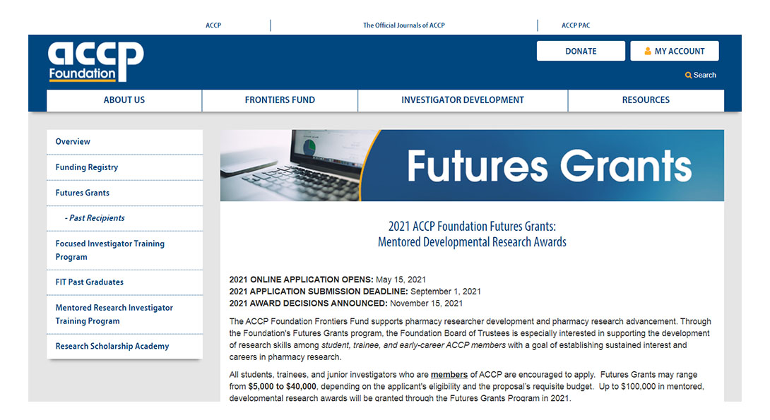 Neera Kadiyala - ACCP Foundation Futures Grant